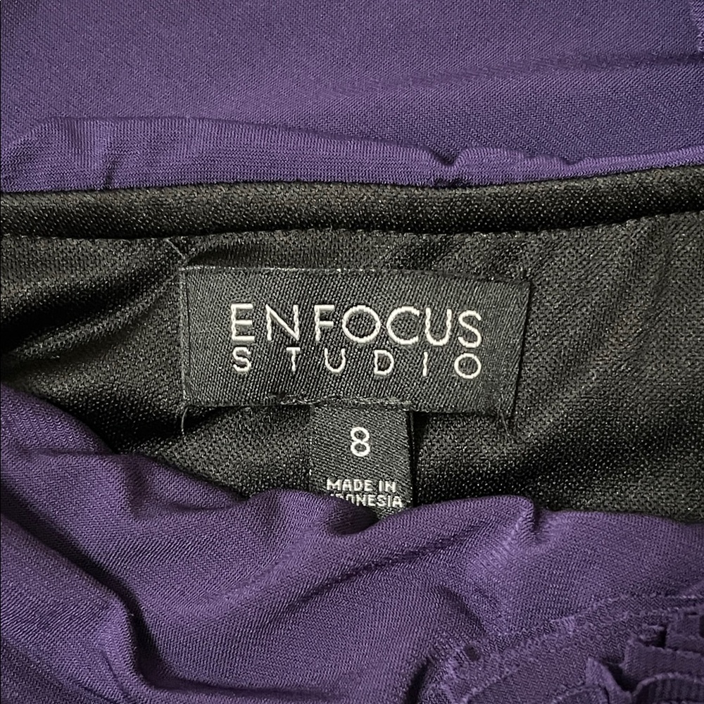 En Focus Studio One Shoulder Ruched Formal Cocktail Evening Dress - Picture 8 of 10